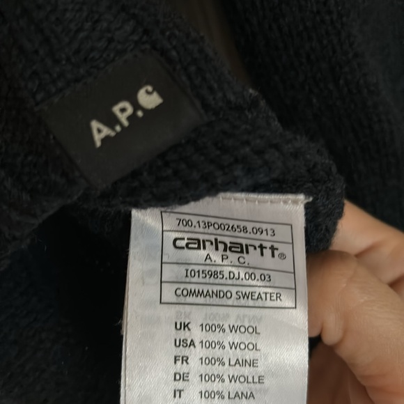 A.P.C x Carharrt collab commando sweater - Picture 5 of 5